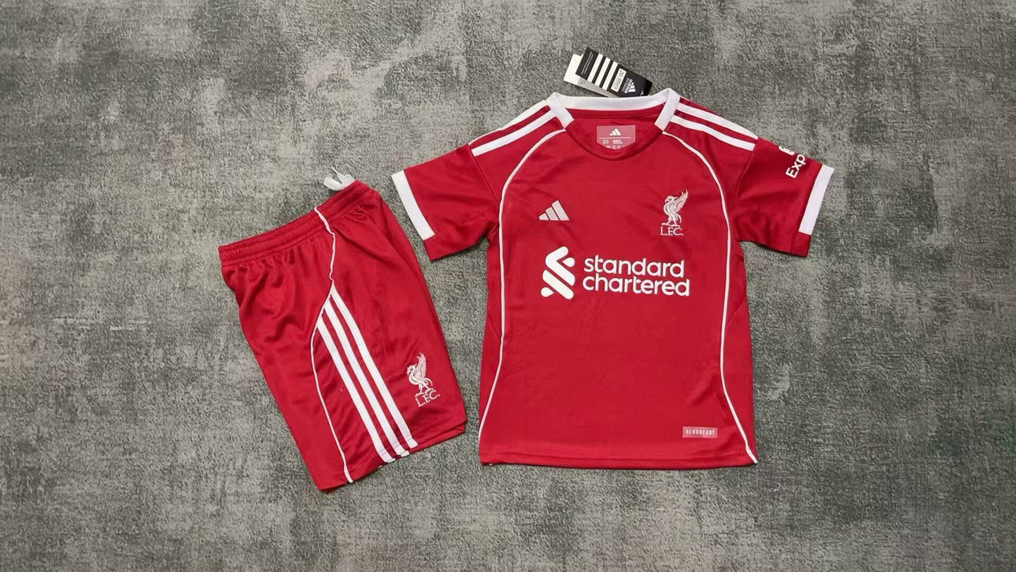 Kids Liverpool 2025-2026 Kit home
