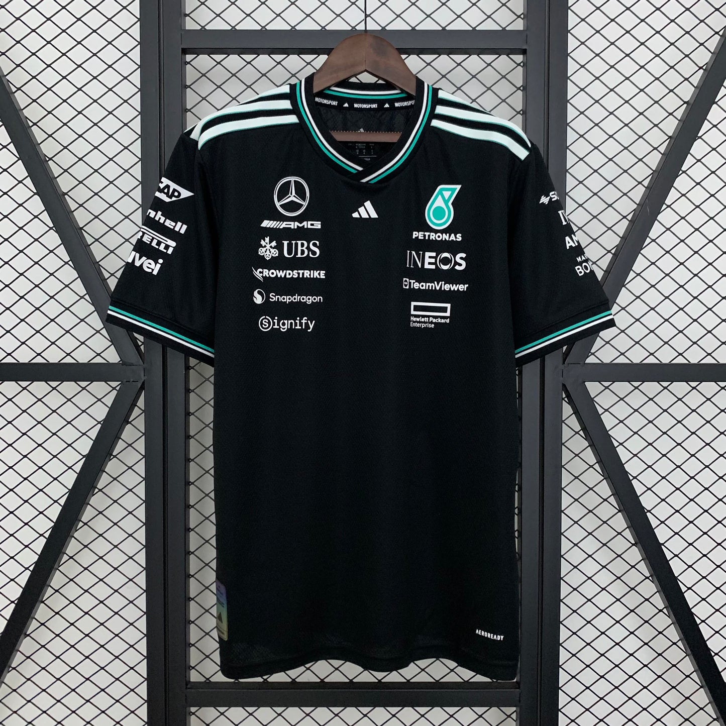 F1 Mercedes black 2025 T shirt