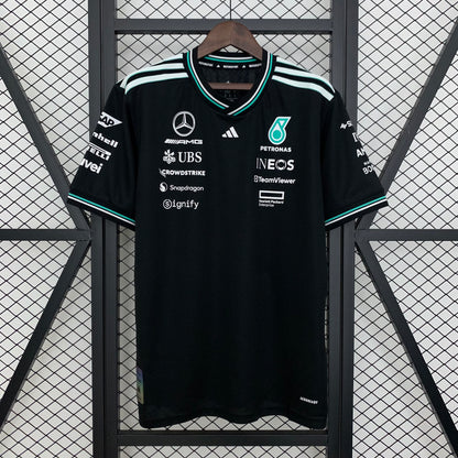 F1 Mercedes black 2025 T shirt