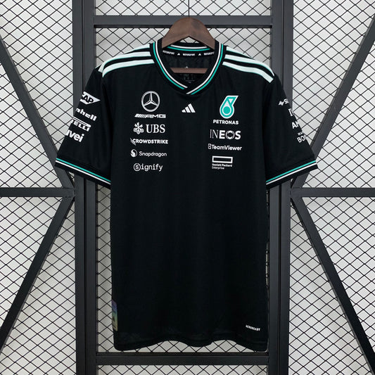 F1 Mercedes black 2025 T shirt