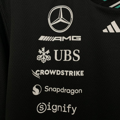 F1 Mercedes black 2025 T shirt