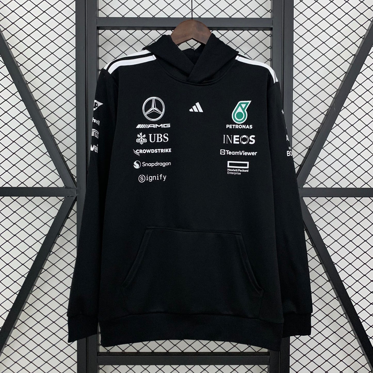 F1 Hoodie Mercedes black 2025