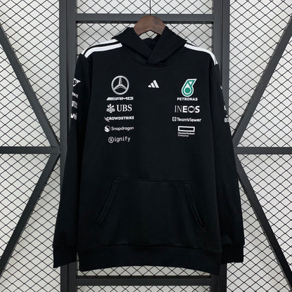F1 Hoodie Mercedes black 2025
