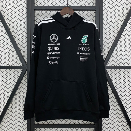 F1 Hoodie Mercedes black 2025
