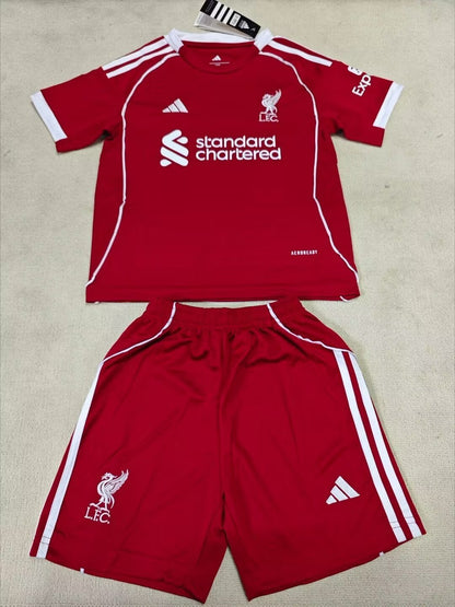 Kids  Liverpool 2025-2026 Kit home